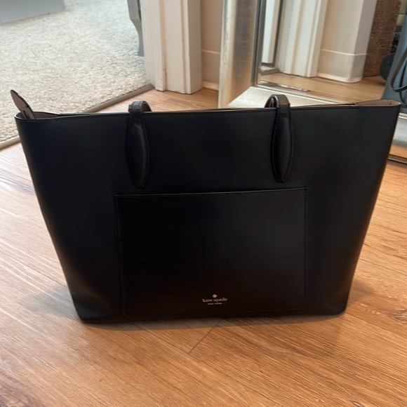 KATE SPADE NEW YORK ADEL LEATHER LARGE TOTE Black - Picture 5 of 10